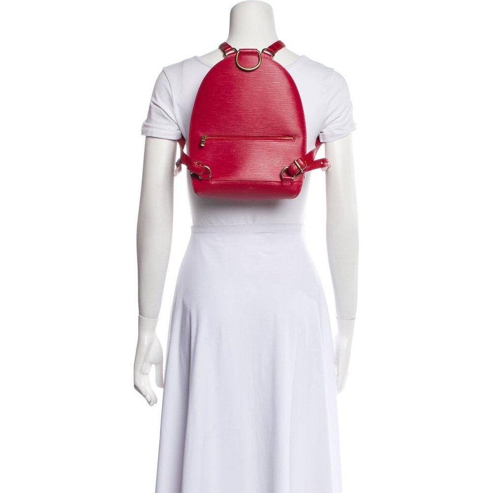 Louis Vuitton Red Epi Leather Mabillon Backpack - Picture 14 of 15